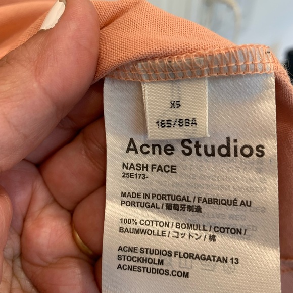 Acne Studios Nash Face t-shirt. Size XS - Picture 4 of 5